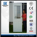 Big Oval Frosted Tempered Glass Exterior Prehung Rust and Corrosion Resistant Steel Door